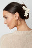 barrette à cheveux grandes fleurs - rose barbe à papa