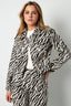 Cotton Denim Women's Jacket Street Elegant Specialty Animal Print