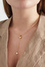 collier classique coeur et perles