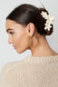 barrette à cheveux grandes fleurs - rose barbe à papa