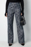 Cotton Woven Women's Straight Leg Pants Casual Floral Print