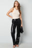 Polyester Femme Body Sans Manches Col Montant Form-Fitting