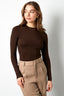 Pull en Polyester pour Femme Manches Longues Coupe Bodycon