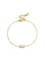 Bracelets à breloques en acier inoxydable, forme elliptique, collection Simple Daily Simple, bijoux pour femmes