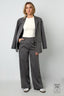 Tissu Polyester Fibre Femme Pantalon Droit Casual Automne/Hiver