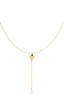 collier classique coeur et perles