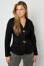 Woven Polyester Fiber Women's Suit Set Elegant Solid Color Fall/Winter