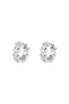 Boucles d'oreilles créoles étoile strass - cuivre