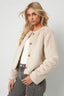 Tissu Polyester Fibre Manteau Femme Élégant Couleur Unie Automne/Hiver