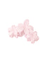 barrette à cheveux grandes fleurs - rose barbe à papa