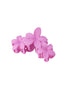 barrette à cheveux grandes fleurs - rose barbe à papa