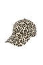 Casquette à imprimé léopard - marron