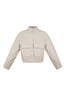 Veste Femme en Fibre de Polyester Tissée Style Décontracté Couleur Unie Automne/Hiver