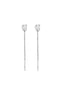 Boucles d'oreilles pendantes en acier inoxydable, chaîne, collection élégante et simple pour femmes, bijoux du quotidien