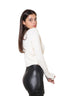 Pull en maille à torsades
