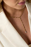 Necklace with hanging Rhinestone