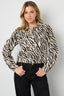 Cotton Denim Women's Jacket Street Elegant Specialty Animal Print