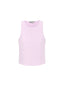 Top Sans Manches Femme En Nylon Tricoté Printemps/Été Basique Couleur Unie