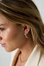 Earrings with alternating stones