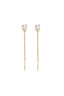 Boucles d'oreilles pendantes en acier inoxydable, chaîne, collection élégante et simple pour femmes, bijoux du quotidien