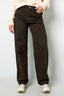 Coton Tissé Pantalon Droit Femme Imprimé Léopard Automne/Hiver