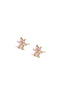Earrings With Zircon Flower