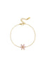 Bracelet with rhinestone flower