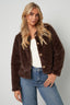 Tissu Polyester Fibre Manteau Femme Élégant Couleur Unie Automne/Hiver